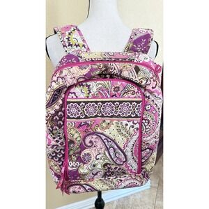Vera Bradley Campus Backpack pink paisley- As Is